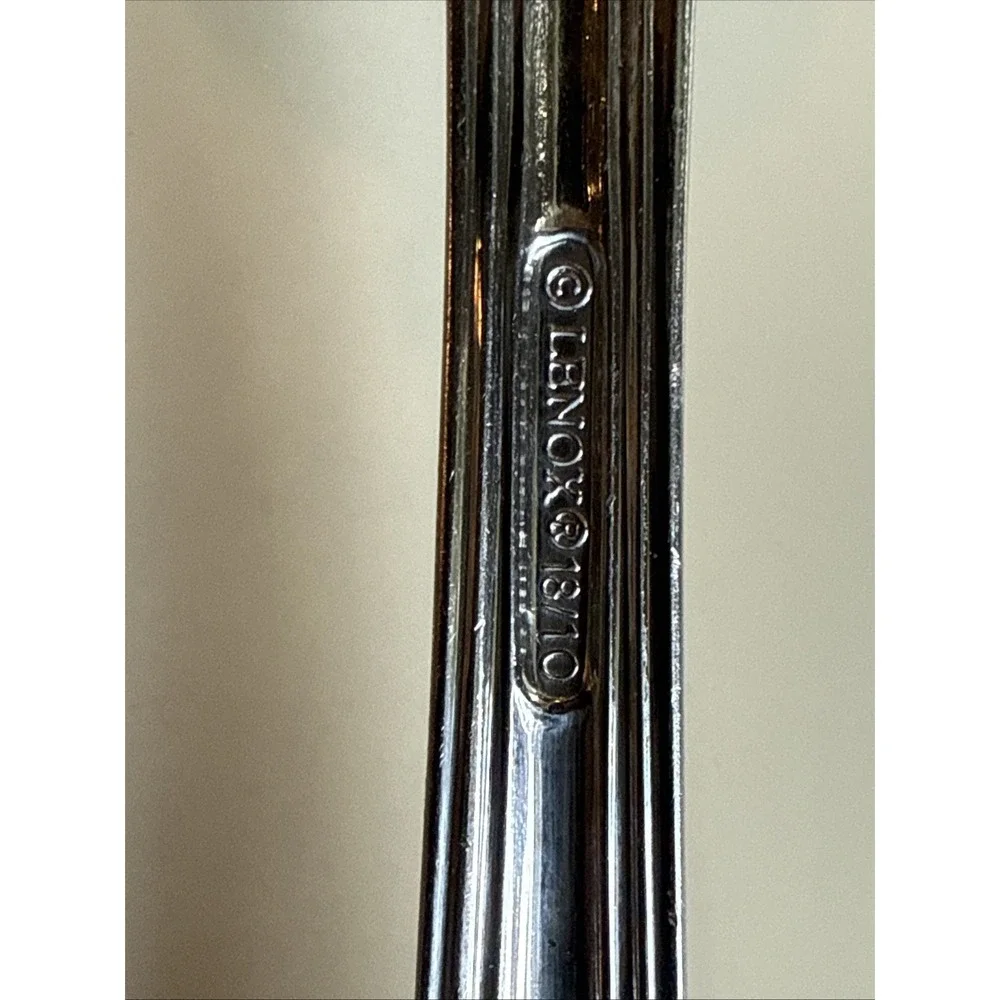 Lenox Chandelle 18/10 Stainless Flatware Dinner Fork 8.5 Set Of 2 RARE vintage